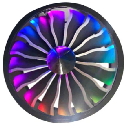 Aircraft engine fan light
