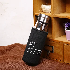 Private labels fitness borosilicate glass water drinking tumbler for protein shakes