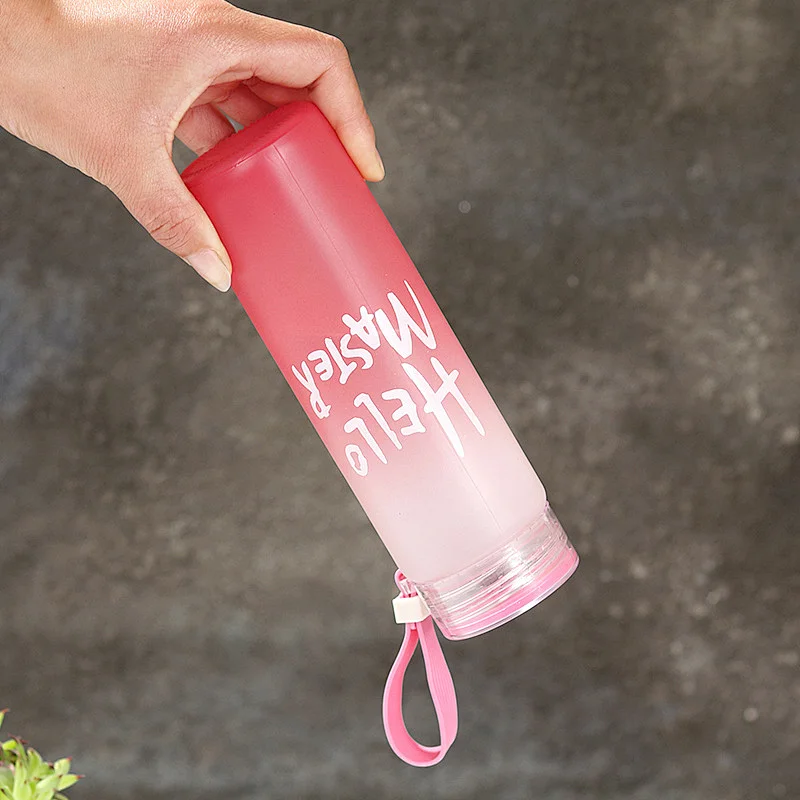 New bpa free custom colorful glass travel water bottle
