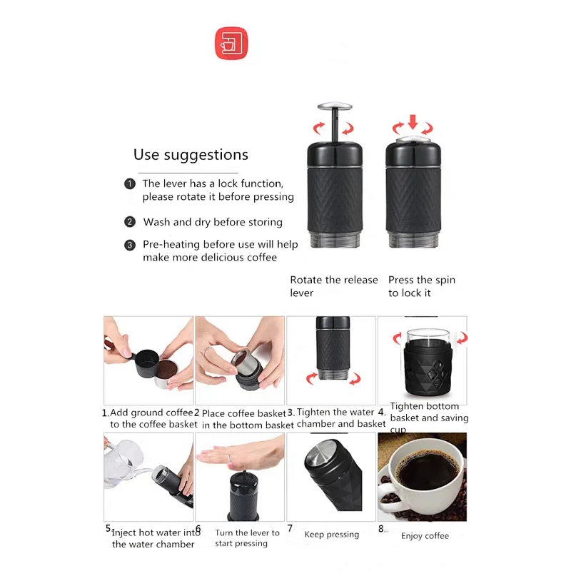 Wholesale Customized Logo Mini Coffee Maker