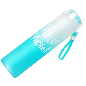 Eco friendly leak proof frosted portable outdoor sport water bottle