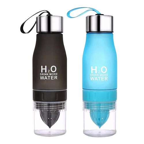 Manufacture Factory eco-friendly Plastic shaker Sports Water Bottles  With Fruit Infuser