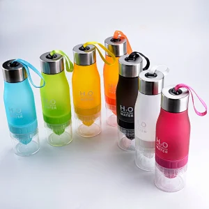 Free sample private label plastic sports drinking h2o lemon juice water bottle