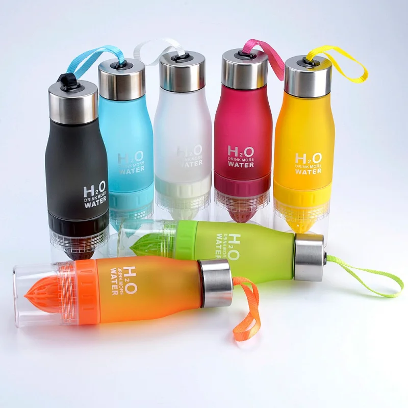 Free sample private label plastic sports drinking h2o lemon juice water bottle