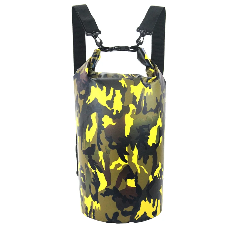 Topcooper 500D PVC Tarpaulin Camouflage Dry Bag Backpack
