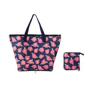 TOPCOOPER New Design All Over Printing Foldable cooler bag Folding tote lunch bag