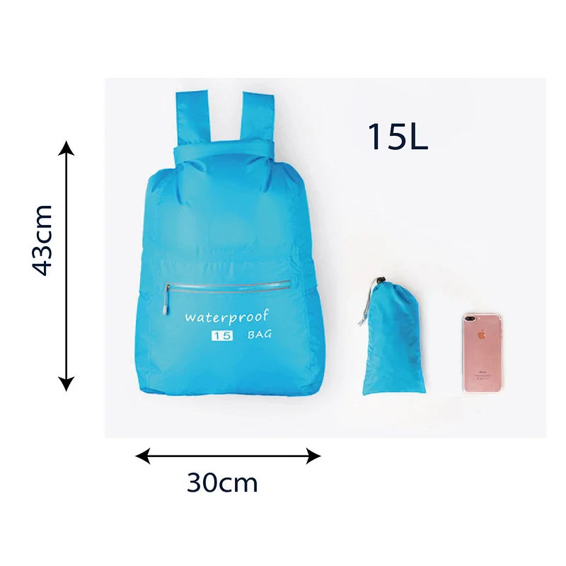 TOPCOOPER ultra Light weight 70D nylon waterproof folding backpack foldable rucksack