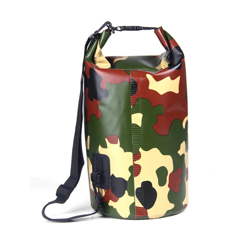 Topcooper 500D PVC Tarpaulin Camouflage Dry Bag Backpack