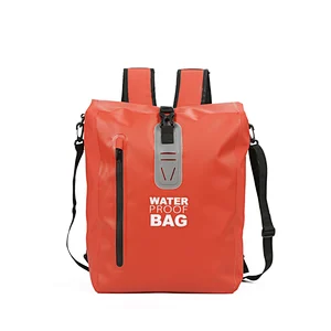TOPCOOPER 500D PVC Tarpaulin Waterproof Bicycle Saddle Backpack Bag Bicycle Saddle Dry Bag