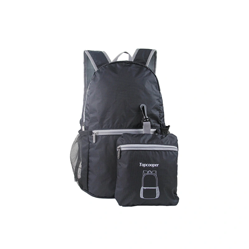 TOPCOOPER High Quality Ripstop Nylon Foldable Backpack waterproof folding rucksack backpack