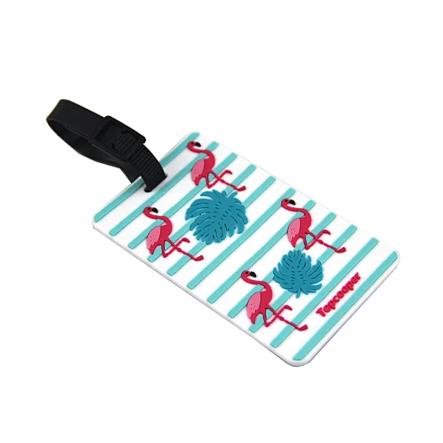flamingo panda design customized luggage tag