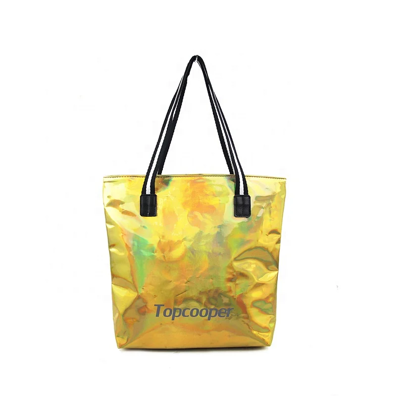 Topcooper Women Stylish Big Capacity Polyester Tote Shoulder Bag With Cotton Handbag Suitable For Advertising Promotion Gift