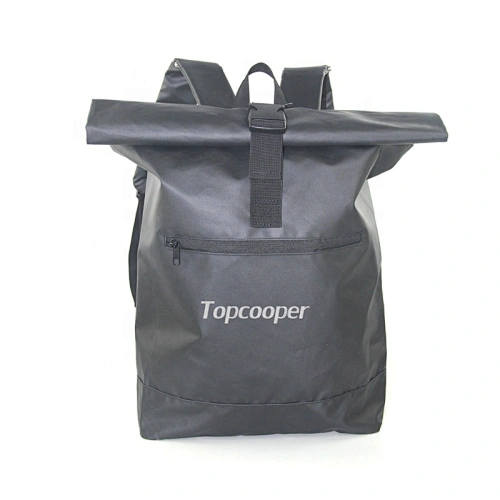 Factory Direct Sells Polyester Reversed Water Resistant Roll Up Backpack With Laptop Compartment Inside For Outdoor Or Travel