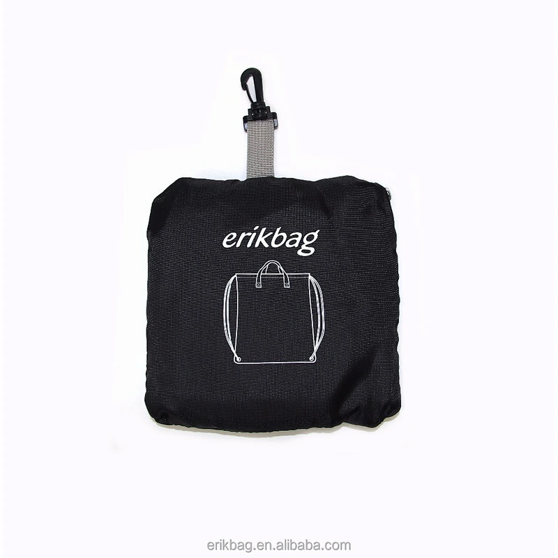 Folding drawstring pouch backpack travel bag