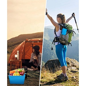 Erik Hot Selling 14L 500D Tarpaulin Folding Bucket With Handle For Camp Hiking Gardening Kitchen