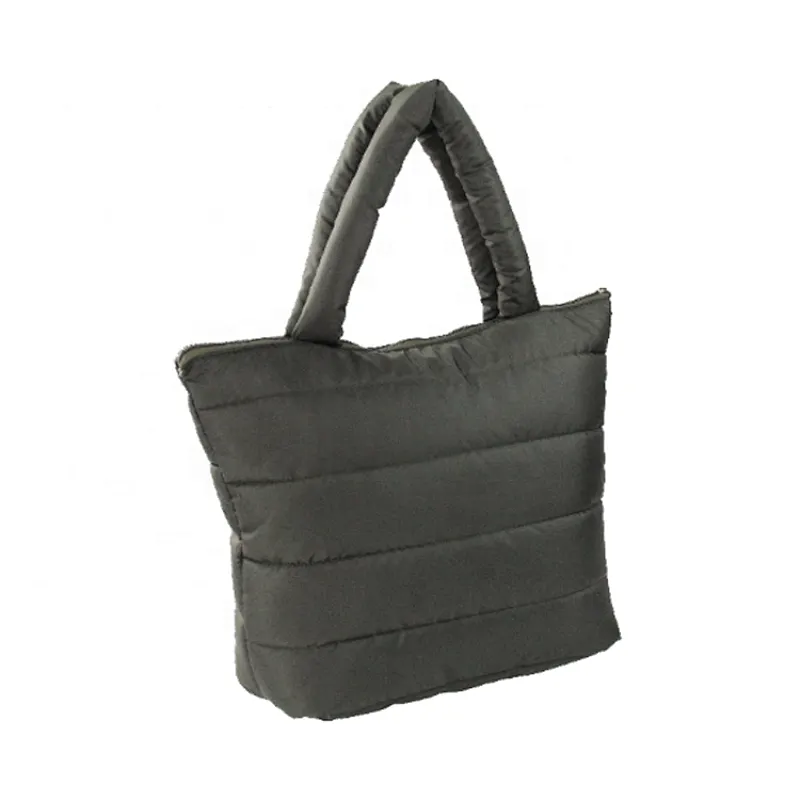 Erik New Design Polyester Quilting Process Tote Bag With Zipper Closure For Travel Shopping Andy Weekend