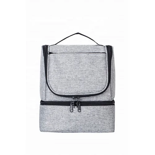 Erik Hot Sell Denim Large Size Insulated Lunch Bag With 2 Compartment For Adult Men Women