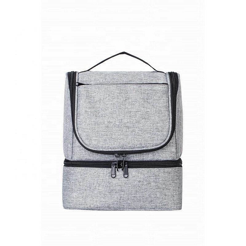 Erik Hot Sell Denim Large Size Insulated Lunch Bag With 2 Compartment For Adult Men Women