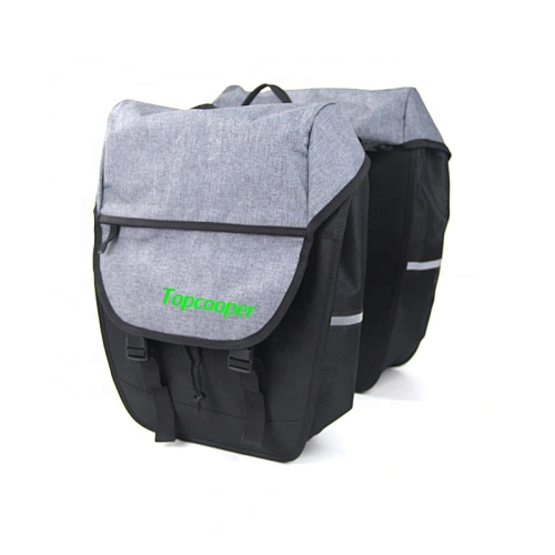Durable Polyester Bicycle Pannier Bag With Adjustable Connection Strap Reflective Strap  For Riding Cycling