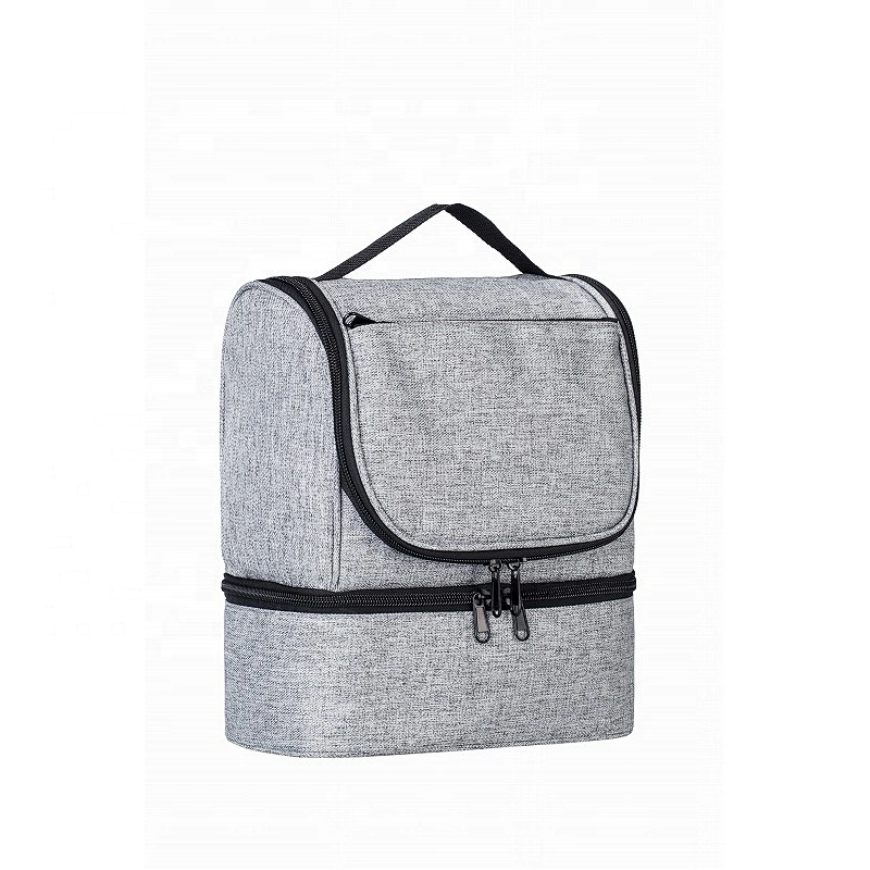 Erik Hot Sell Denim Large Size Insulated Lunch Bag With 2 Compartment For Adult Men Women