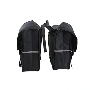 Durable Polyester Bicycle Pannier Bag With Adjustable Connection Strap Reflective Strap  For Riding Cycling