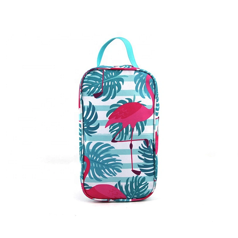 600D polyester durable fashional shoes bag with colorful printed,shoes bag for kids or for travel,convenient shoes bag