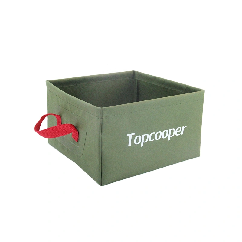 Erik Hot Selling 14L 500D Tarpaulin Folding Bucket With Handle For Camp Hiking Gardening Kitchen