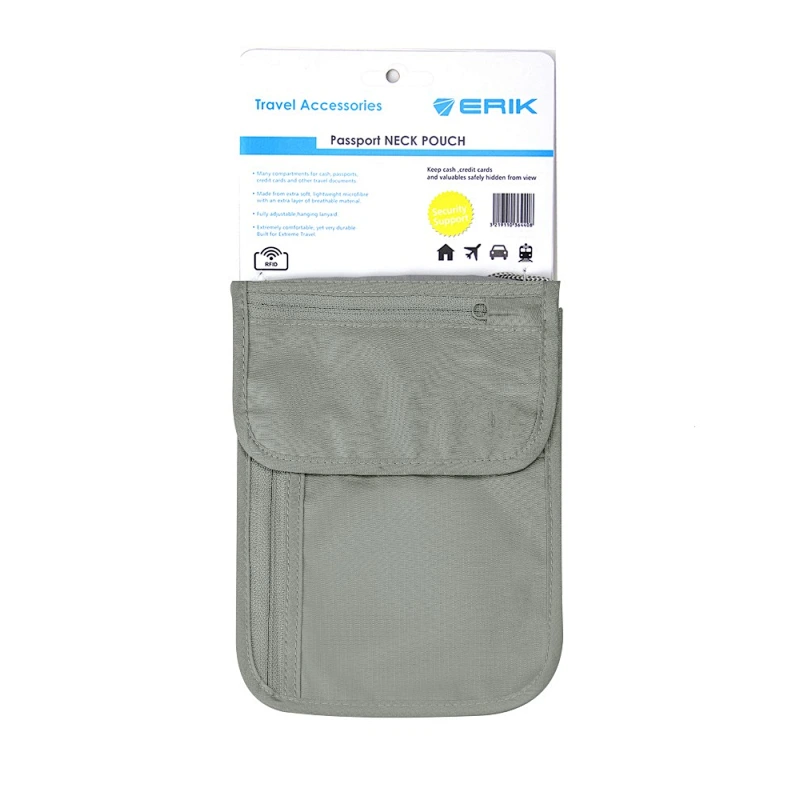 travel passport neck pouch