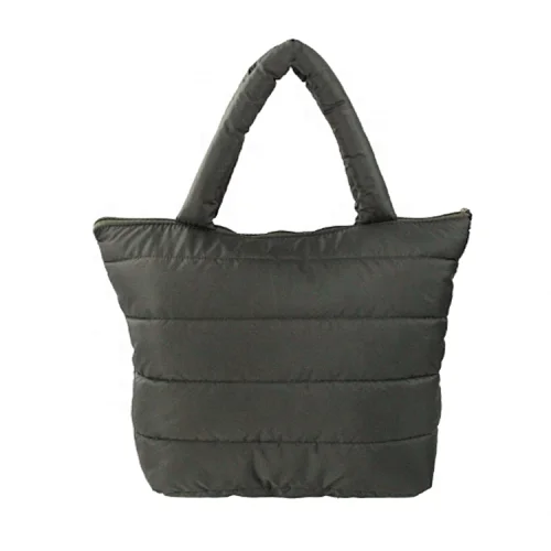 Erik New Design Polyester Quilting Process Tote Bag With Zipper Closure For Travel Shopping Andy Weekend