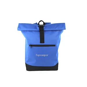 Factory Direct Sells Polyester Reversed Water Resistant Roll Up Backpack With Laptop Compartment Inside For Outdoor Or Travel