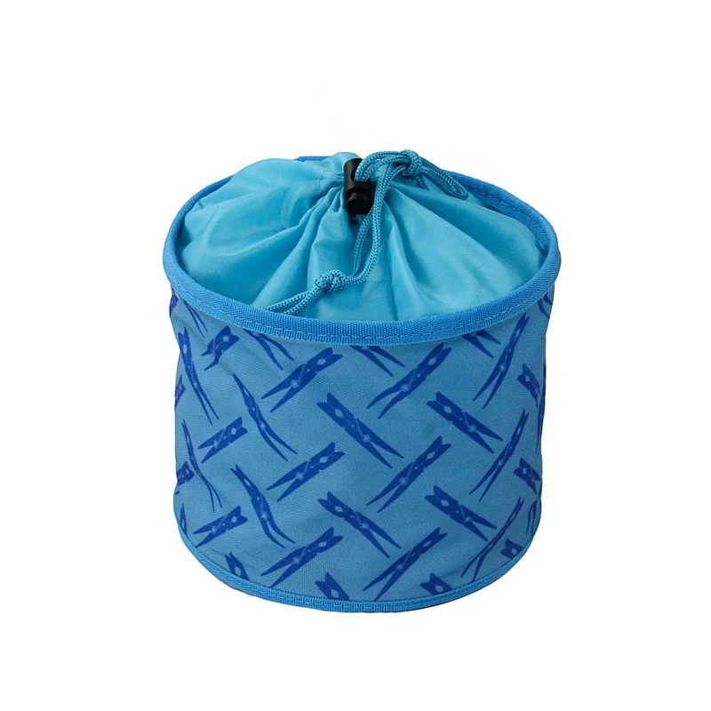 Erik Hot Selling Premium Polyester Peg Bag With Hanger Clips For Outdoor Home Kitchen