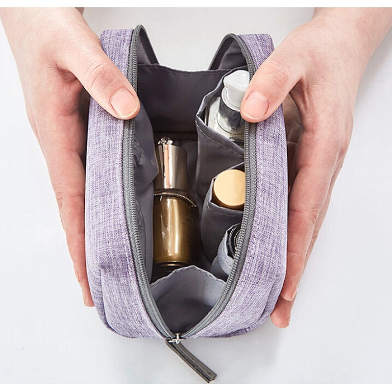 small fashion travel zipper cosmetic bag makeup pouch
