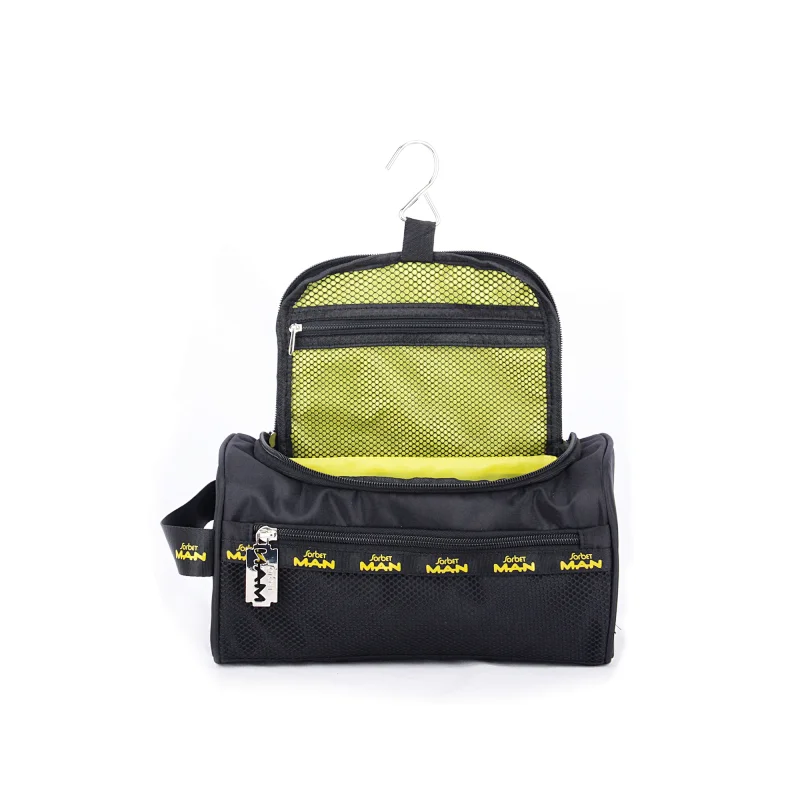 Travel cosmetic bag with hanging hook