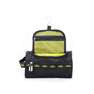 Travel cosmetic bag with hanging hook