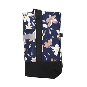 Folding tote cooler bag drawstring-top