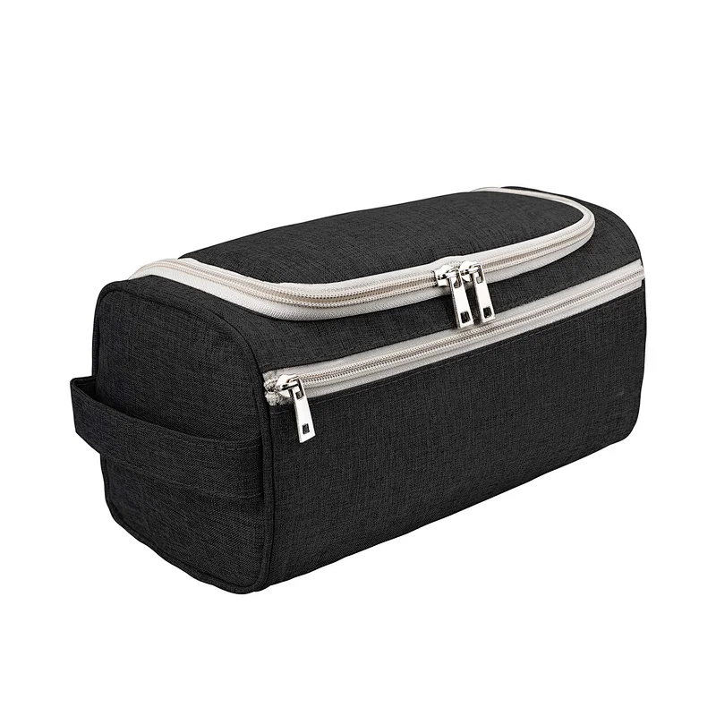 Travel cosmetic bag with hanging hook