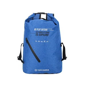 Heavy Duty 30L Waterproof Backpack Roll-Up Closure With Access Front Zipper Pocket