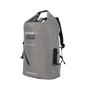 Heavy Duty 30L Waterproof Backpack Roll-Up Closure With Access Front Zipper Pocket