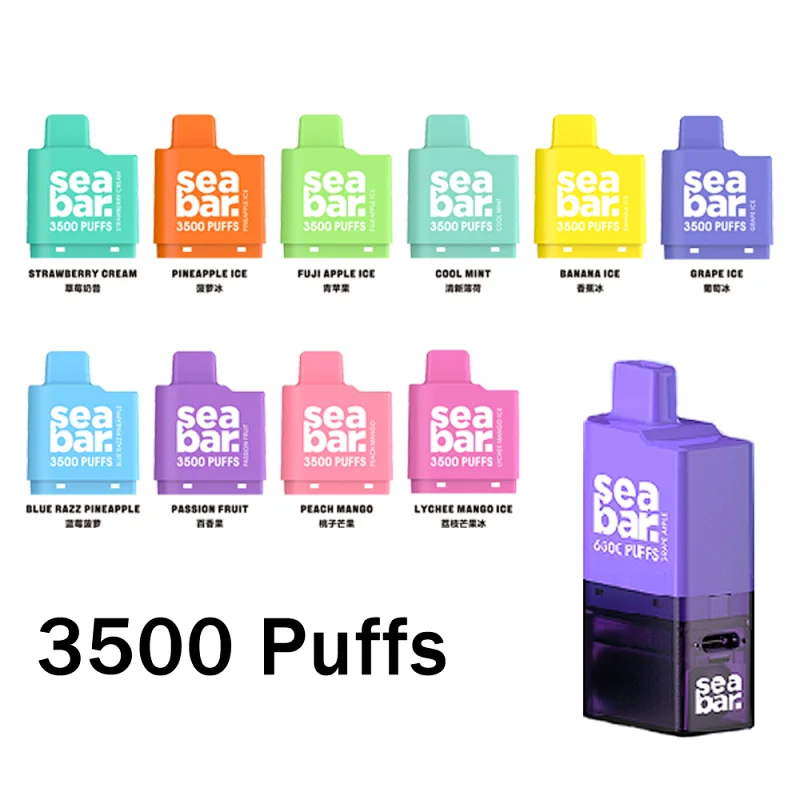 SeaBar 3500 Puffs 6500 Puffs Disposable POD System
