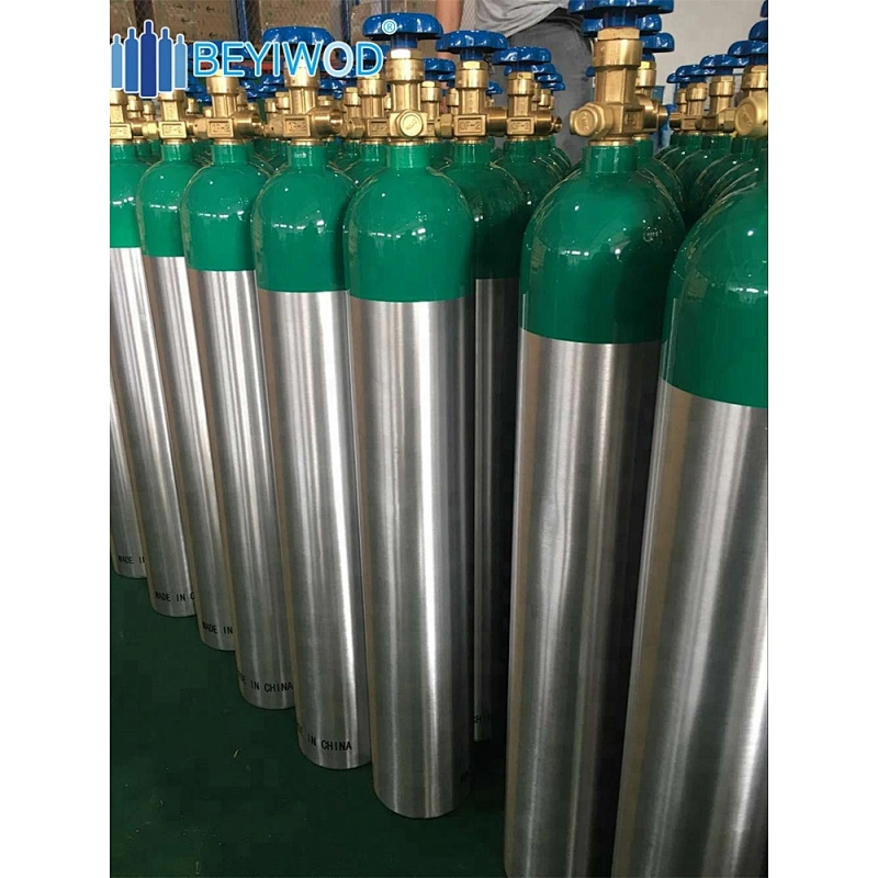 E size medical oxygen gas cylinder with CGA870 valve from China ...