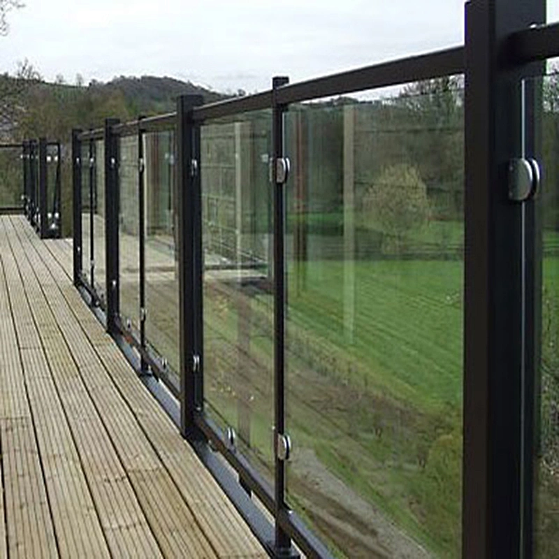 Stainless Steel Vertical Single Plate Glass Balustrade Post With Clamps