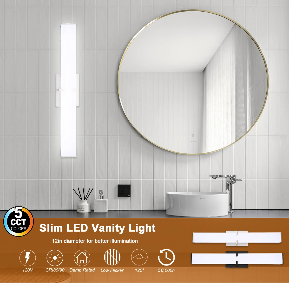 Slim LED Vanity Light