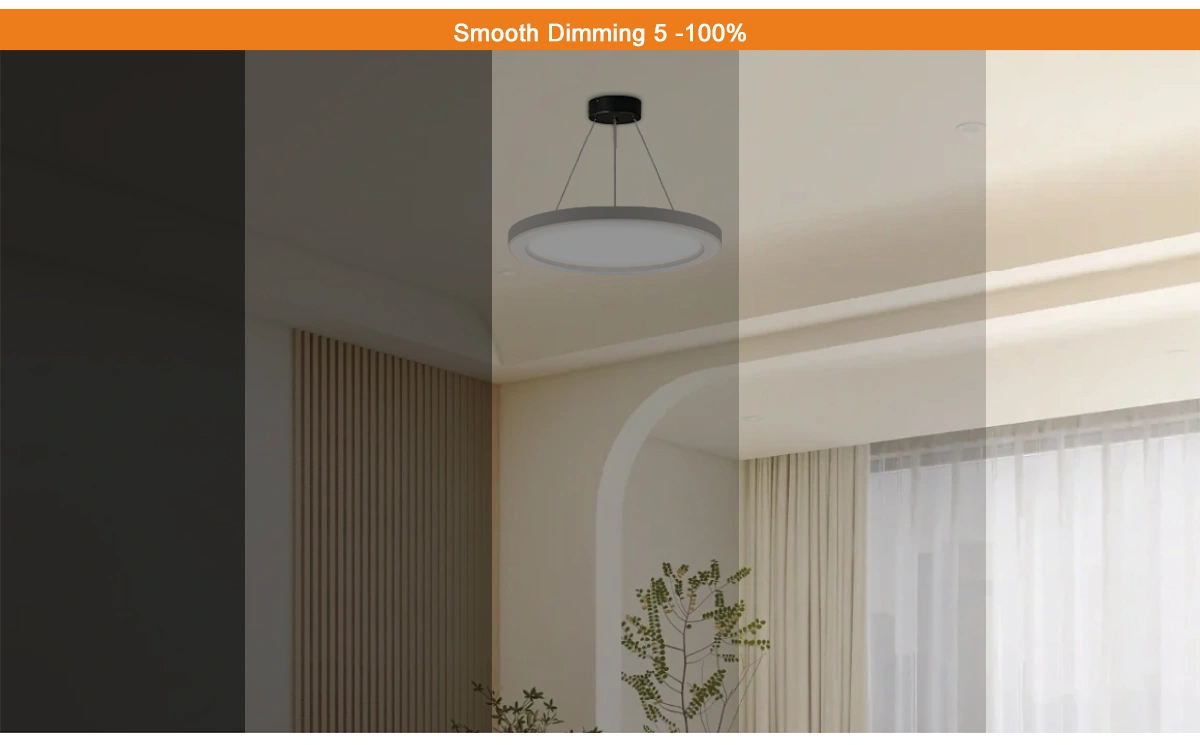 smooth dimming led ceiling light