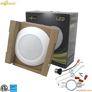 6inch J-box installation disk light led downlight recessed with UL CUL listed home lighting