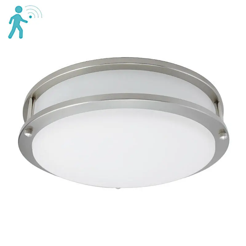 Worbest UL cUL Listed 14inch 16inch 25W Motion Sensor LED Ceiling Light Double Ring Style