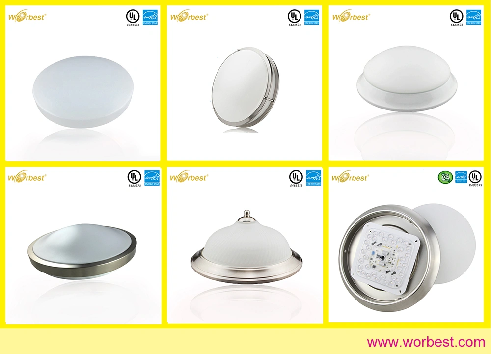 Center Dome Shape 11inch 15w Warm White Led Ceiling Light Milky White Color for Fresh Life
