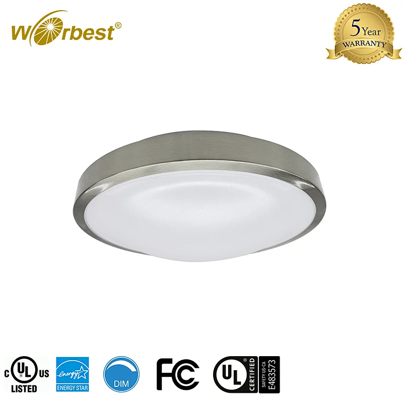 Worbest 1CCT UL cUL listed  Round JBY 1CCT 12inch 14inch LED Flush Mount Ceiling Light