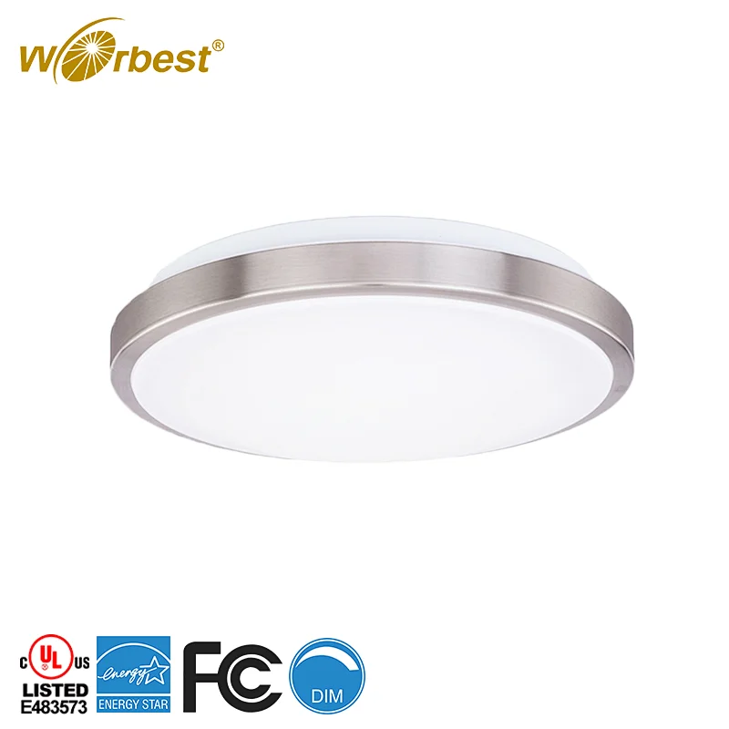 Worbest 1CCT UL cUL listed  Round JBY 1CCT 12inch 14inch LED Flush Mount Ceiling Light