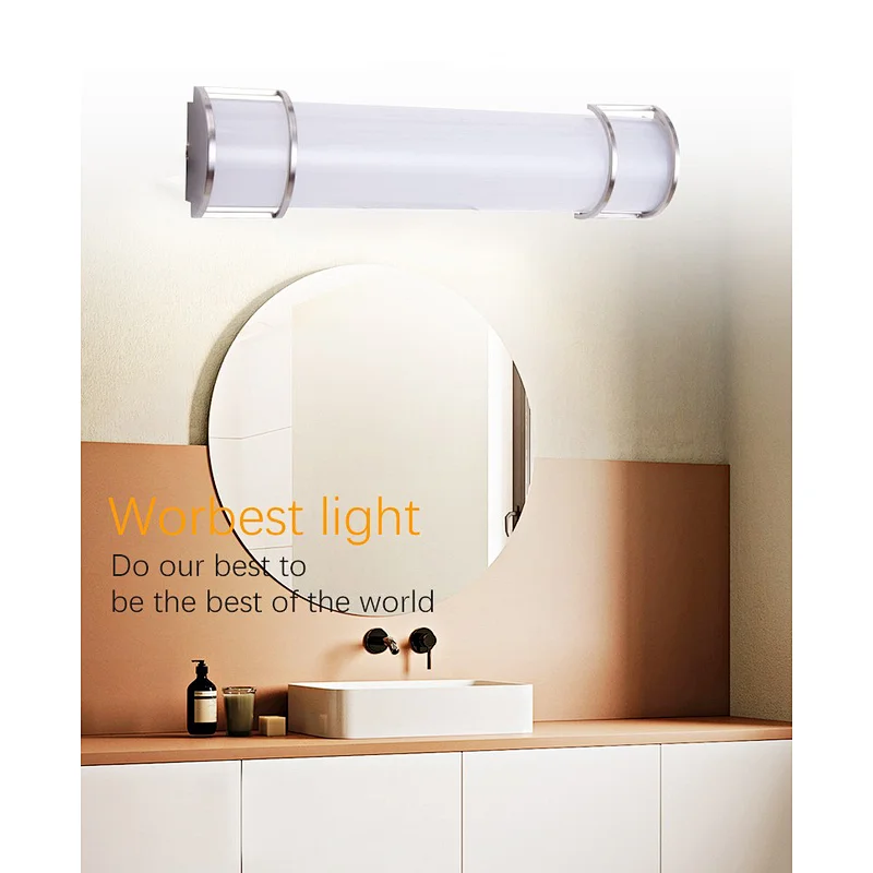 Worbest 3CCT LED Vanity Light Bathroom Bedroom Dressing room LED Light with ETL/cETL Certificate