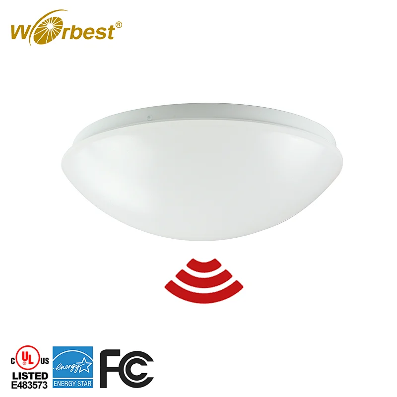 Worbest UL/cUL/ ES 11inch 15W Led ceiling mount motion sensor light